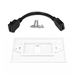 HDMI 2.0 Wall Mount Cable Connector - 3