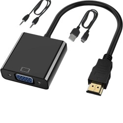 Hdmi - VGA Çevirici Dönüştürücü Adaptör 