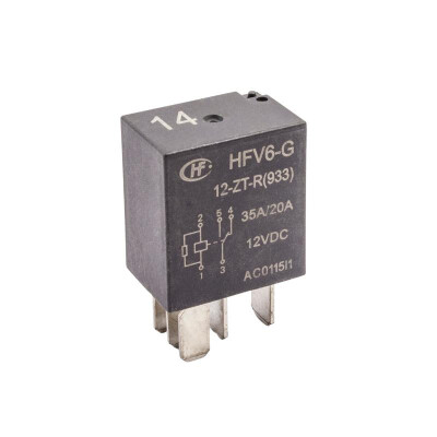 HFV6-G/12-ZT-R 12V 35A/20A Otomotiv Rölesi 5-Pin - 1