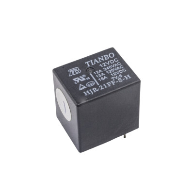 HJR-21FF-S-H 12V 15A Röle 4-Pin - 1
