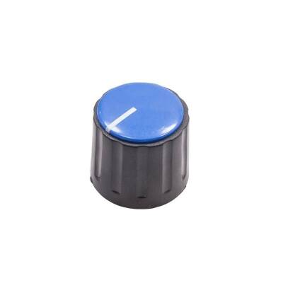 HT1600 21.5mm Top Clamp Potentiometer Knob Black-Blue - 1