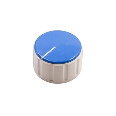 HT3000 37mm Top Clamp Potentiometer Knob White-Blue - 1