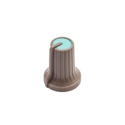 HT500 15mm Potansiyometre Düğmesi Kahverengi 
