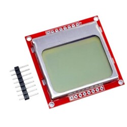 Nokia 5110 LCD Ekran - Kırmızı PCB 