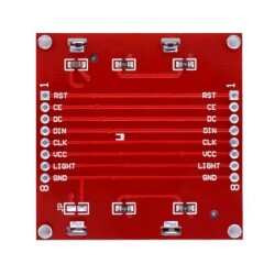 Nokia 5110 LCD Ekran - Kırmızı PCB - 3