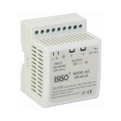 IDR-45-12 - 45W 12VDC 3.5A Rail Mount Power Supply