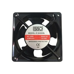 IF-8025HSL 220VAC Metal Fan 80x80x25mm