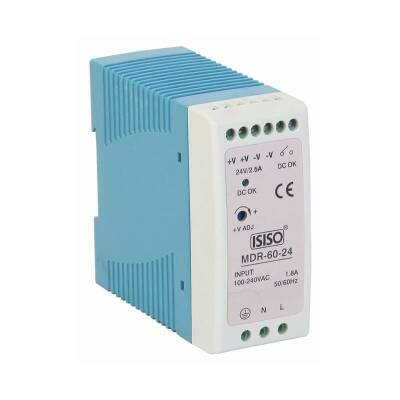 IMDR-60-05 - 60W 5VDC 10A Raya Montajlı Güç Kaynağı - 1