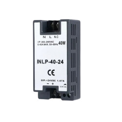 INLP-40-24 - 40W 24VDC 1.67A Raya Montajlı Güç Kaynağı 