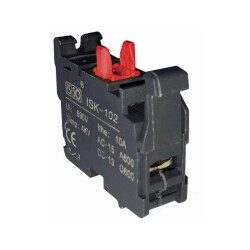 ISK-102 NC Contact Block Red NC Normally Closed