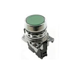 ISM-BA31 Metal Spring Push Button - Green
