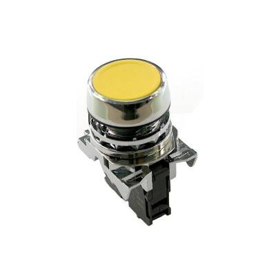 ISM-BA51 Metal Spring Push Button - Yellow - 1