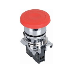 ISM-BC42 Mantar Kafalı Yaylı Metal Buton - Kırmızı - ISISO