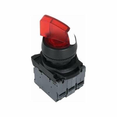 ISP-AK134B5 24V Red Illuminated Latch Button 1-0-2 - 1