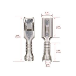 ITER 2.8A IF1/2D Non-insulated Cable End - 10 Pcs - 3