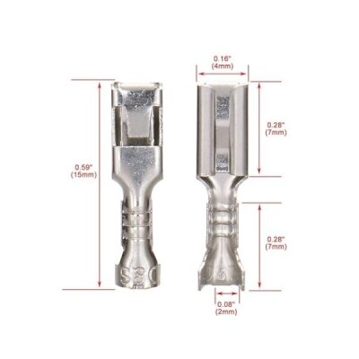 ITER 2.8A IF1/2D Non-insulated Cable End - 10 Pcs - 3