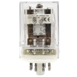 JTX-2C AC 380V 8 Pin 2NO + 2NC Electromagnetic Relay - 2