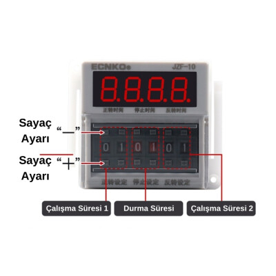 JZF-10 DH48S-S AC 220V Zaman Ayarlı Röle Modülü - Çift Süreli - 2