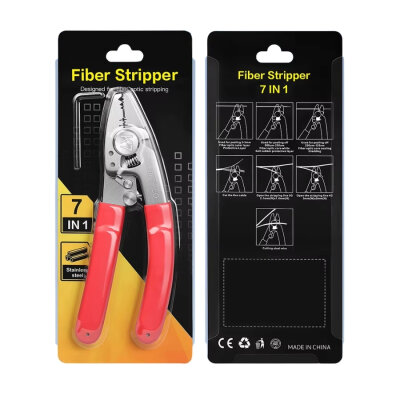 K7 7-in-1 Multi-functional Stainless Steel Fiber Optic Stripper - 3