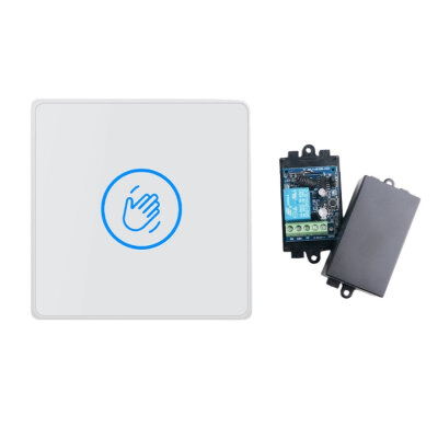 K83 White Wireless Automatic Door Non-Contact Hand Sensor - 1