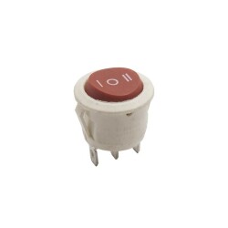 KCD1-5 ON-OFF-ON Three Position Non-Illuminated Switch - White