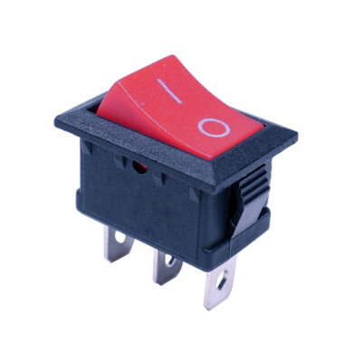 KCD1 Red Non-Illuminated On/Off Switch 3 Pin - 1