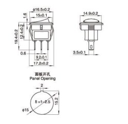 KCD11 Işıklı ON-OFF Anahtar 3 Pin - 3