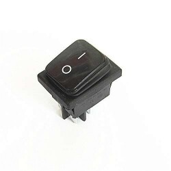 KCD2 Waterproof Black ON-OFF Spring Momentary Switch 4 Pin