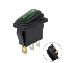 KCD3 15A Waterproof ON-OFF Switch with Green Light