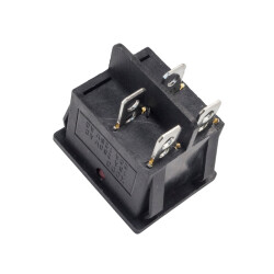 KCD4 Dual Non-illuminated ON-OFF Switch 4 Pin - Red - 2