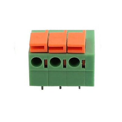 KF142R-5.08 5.08mm 3-Pin Spring Terminal Block - 1