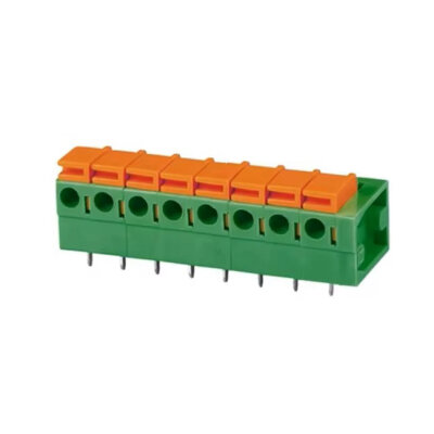 KF142R-5.08 5.08mm 8-Pin Spring Terminal Block - 1