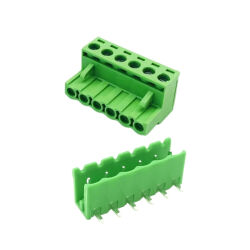 KF2EDGR-5.08-6P 6 Pin 90 Degree Pluggable Vertical Terminal Block 