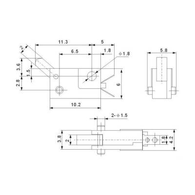 KFC-V-101 Micro Switch 2-Pin - 2