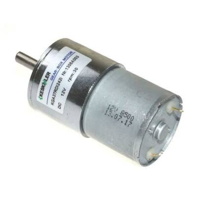 KGB37 12V 33Rpm 37mm Redüktörlü Eksantrik Dc Motor - 1