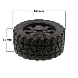 Kkpit Large Off-Road Wheel 140mm x 65mm - 2