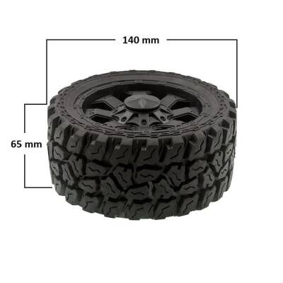 Kkpit Large Off-Road Wheel 140mm x 65mm - 2