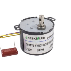 KTYZ-50 5RPM 6W AC Senkron Motor 