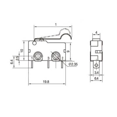 KW4A Micro Switch 3-Pin - 3