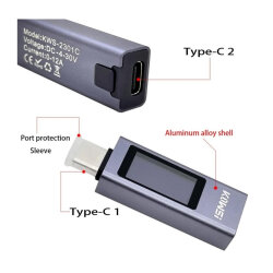 KWS-2301C Multifunction USB Digital Tester - Voltage and Current Meter - 4
