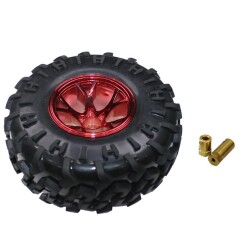 Large Off-Road Wheel 125mm x 58mm - Red 