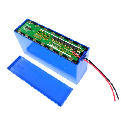 Li-ion 18650 13S 6P 48V 30A 78'li E-Bike Batarya Kutusu Seti - Mavi - 1