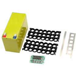 Li-ion 18650 3S 7P 12V 21'li Battery Box Set - Yellow 