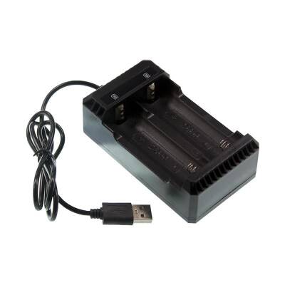 Li-ion USB 18650/22650/26650 3.7V Battery Charger 2 Packs - 1