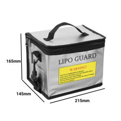 Lipo Pil Kemerli Yanmaz Koruma Çantası  - 215x145x165mm - 4