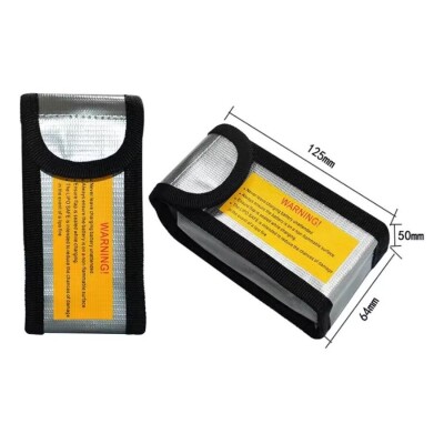 Lipo Pil Yanmaz Koruma Çantası - 6.4x5x12.5 cm - 2