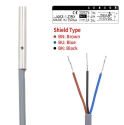 LJ4A3-1-Z/BX 6-36V 1mm NPN NO Endüktif Mesafe Sensörü - 3