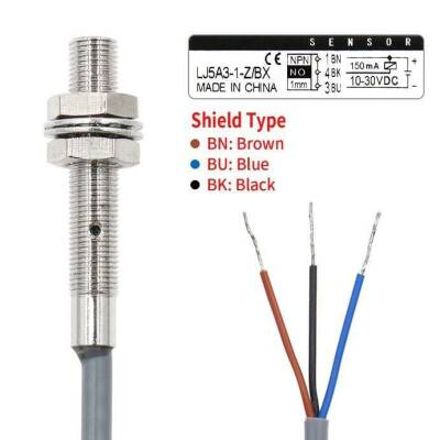 LJ5A3-1-Z/BX 6-36V 1mm NPN NO Inductive Distance Sensor - 3