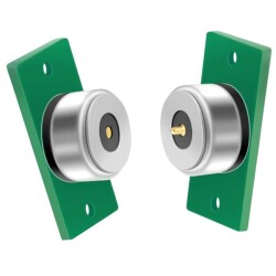LK-2PIN-R1052-PCB2011 2-Pin 10mm Pogo Pin Manyetik Konnektör Takımı - PCB'li 