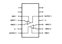 LM319N DIP-14 11.5mA Komparatör Entegresi - 2